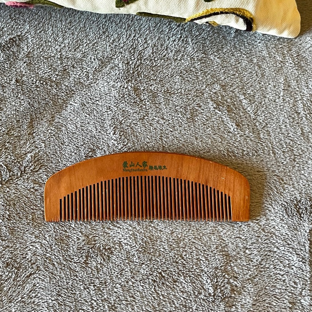 Mahogany Wood Comb x 3